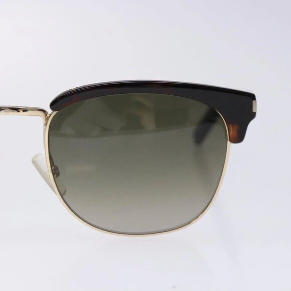 SAINT LAURENT Sunglasses Plastic Brown Auth main image 4